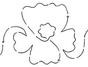 Pansy Border (Interlocking) - 3.5"